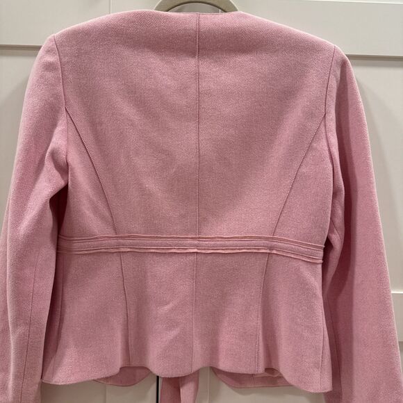 🌸 Pink Tie-Front Etctera Blazer – Size 6 – Feminine Belted Waist, Fully Lined - Picture 8 of 9